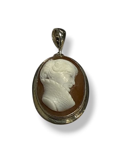 Colgante Mandile 1922 Mujer Cammei  in Plata Conchiglia 2MCICM228 - 2MCICM228